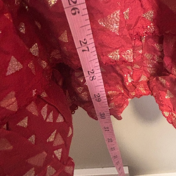 NWT ✨ By Anthropologie Short-Sleeve Ruffled Mini Dress - Picture 11 of 11